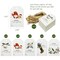 Wrapables Joyful Merry Christmas Holiday Gift Tags with Jute String for Gift-Wrapping, Labeling, Package Decoration (100pcs)